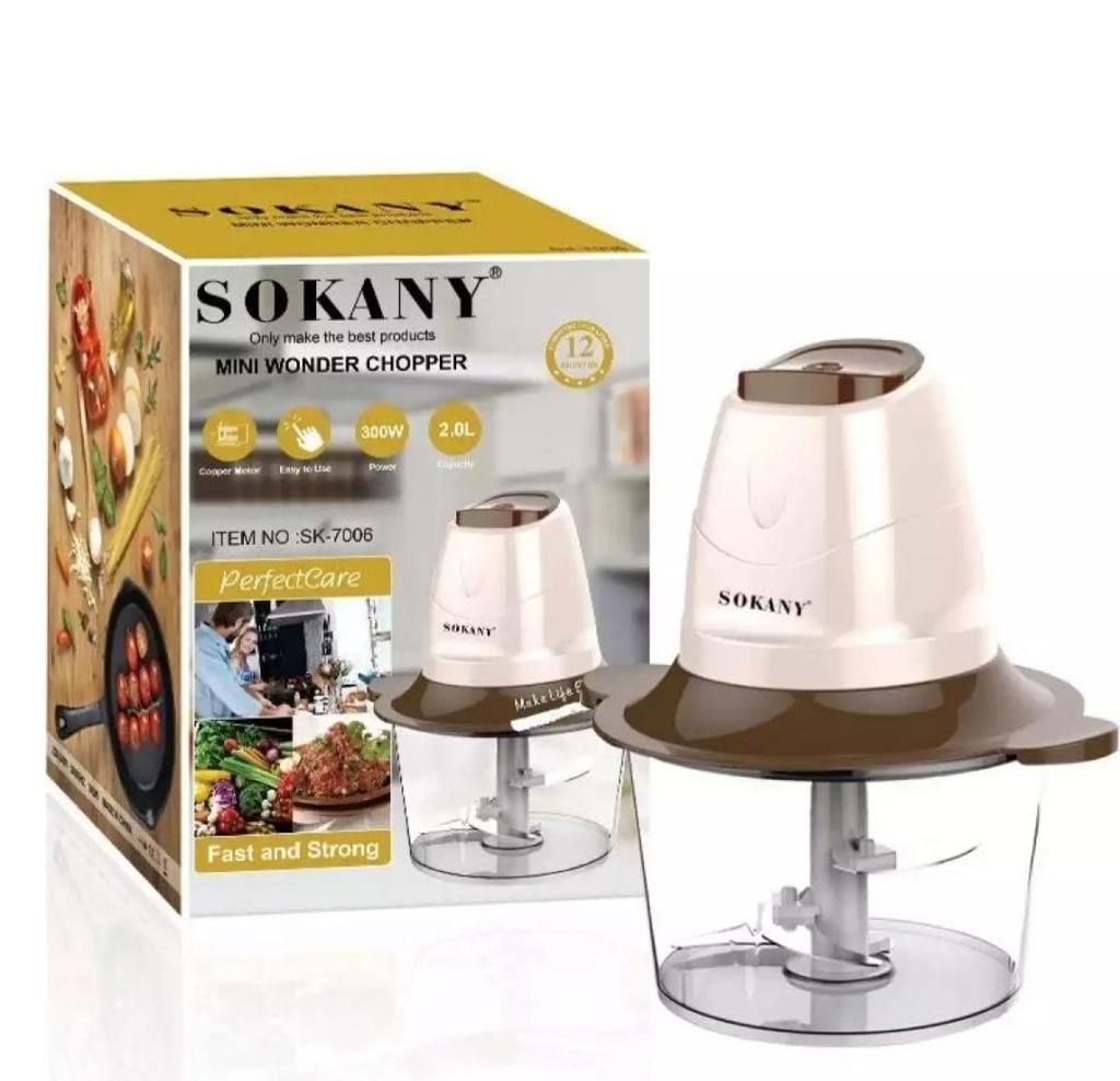Sokany Mini Wonder Food Chopper(2litres) 300Watts
