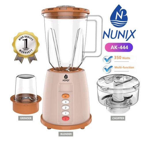 Nunix 3-in-1 Blender, Grinder & Chopper