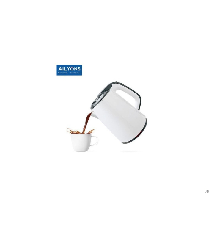 AILYONS FK-0306 Stainless Steel 1.8L Electric Kettle-White