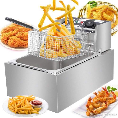 WNGREAT Electric 6 Litres Stainless Steel Deep Fryer With Basket
