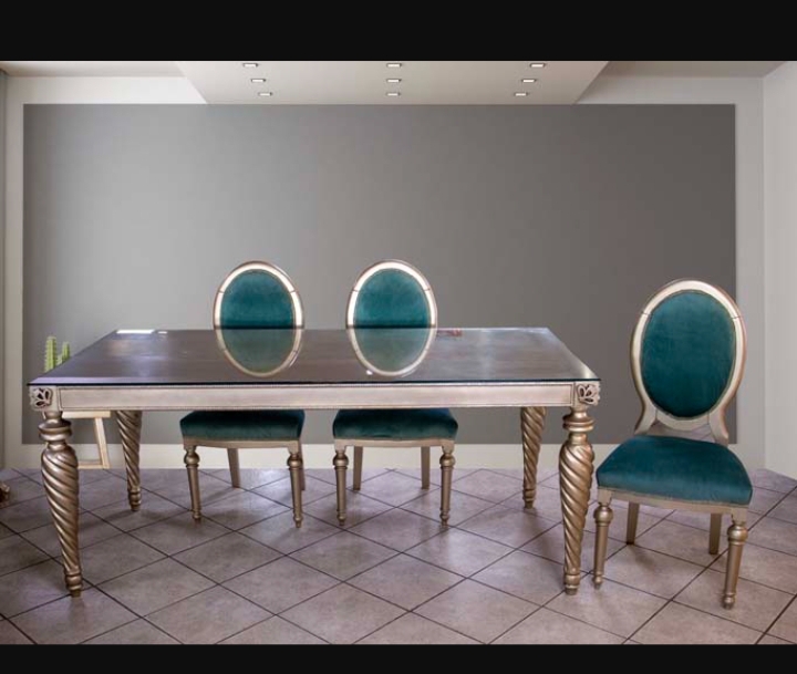 Majestic Silver Antique dining table set