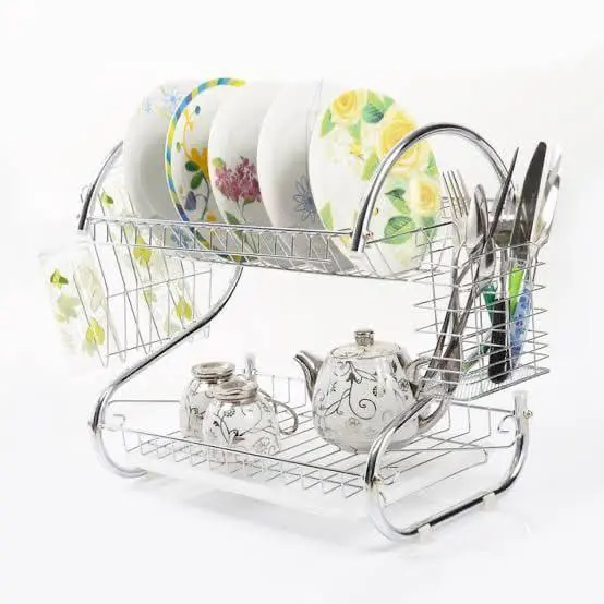 Nunix 2 Layer Stainless Steel Dishrack DR2S.