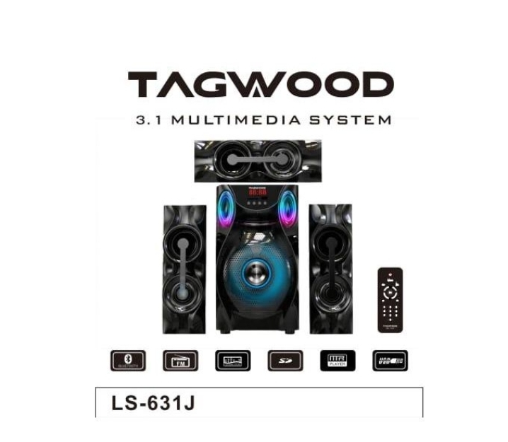 TAGWOOD LS 631J 3.1CH 9800W Subwoofer Bluetooth Cinema Home Theater System(1yr WRTY)