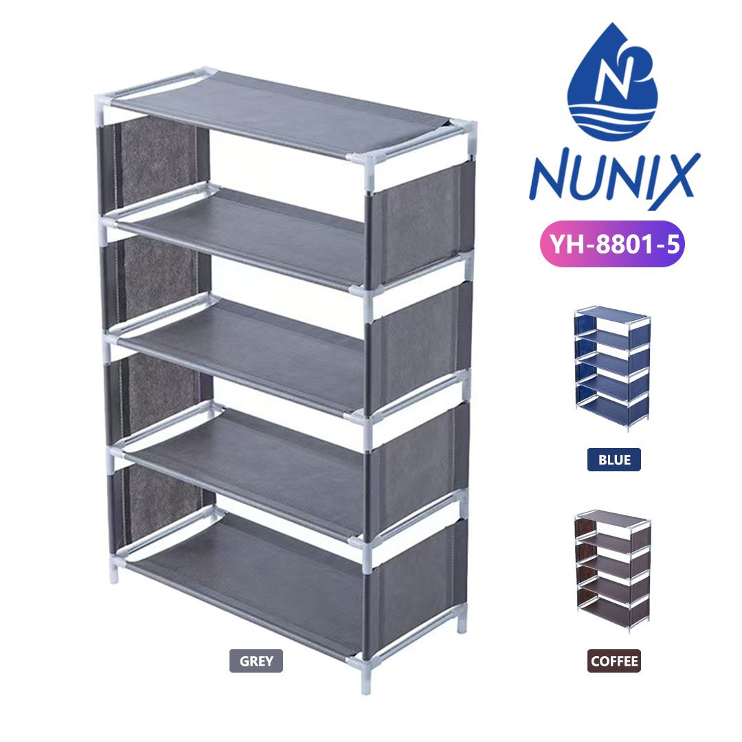 5-Tier Multifunctional Buildable Shoe Organizer, YH-8801-5 NUNIX