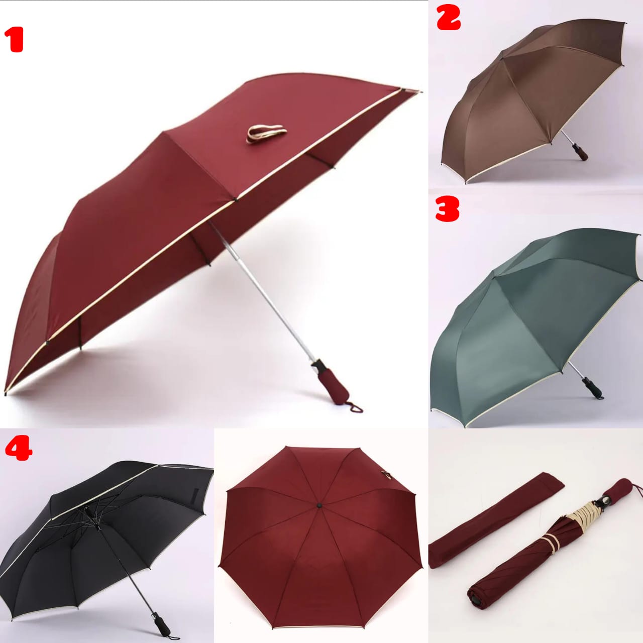 Binded Foldable Large Strong Umbrella*