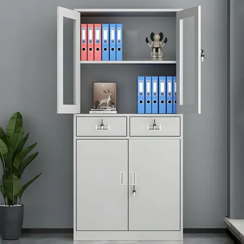 Half Glass Filing Cabinet