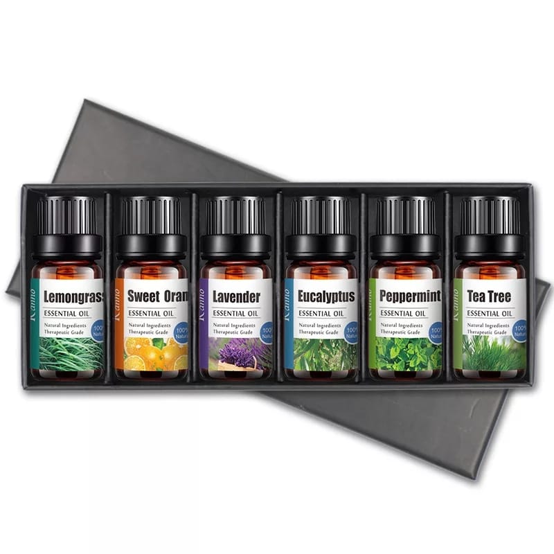 Essential 100% Pure Natural Aromatherapy Essential Oil 10ml 6 Bottles Gift Set