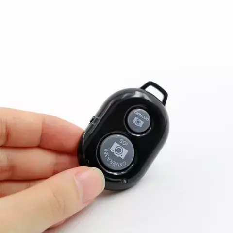 Bluetooth Remote Control Button Wireless Self-Timer Camera Stick Shutter Phone for selfies and videos