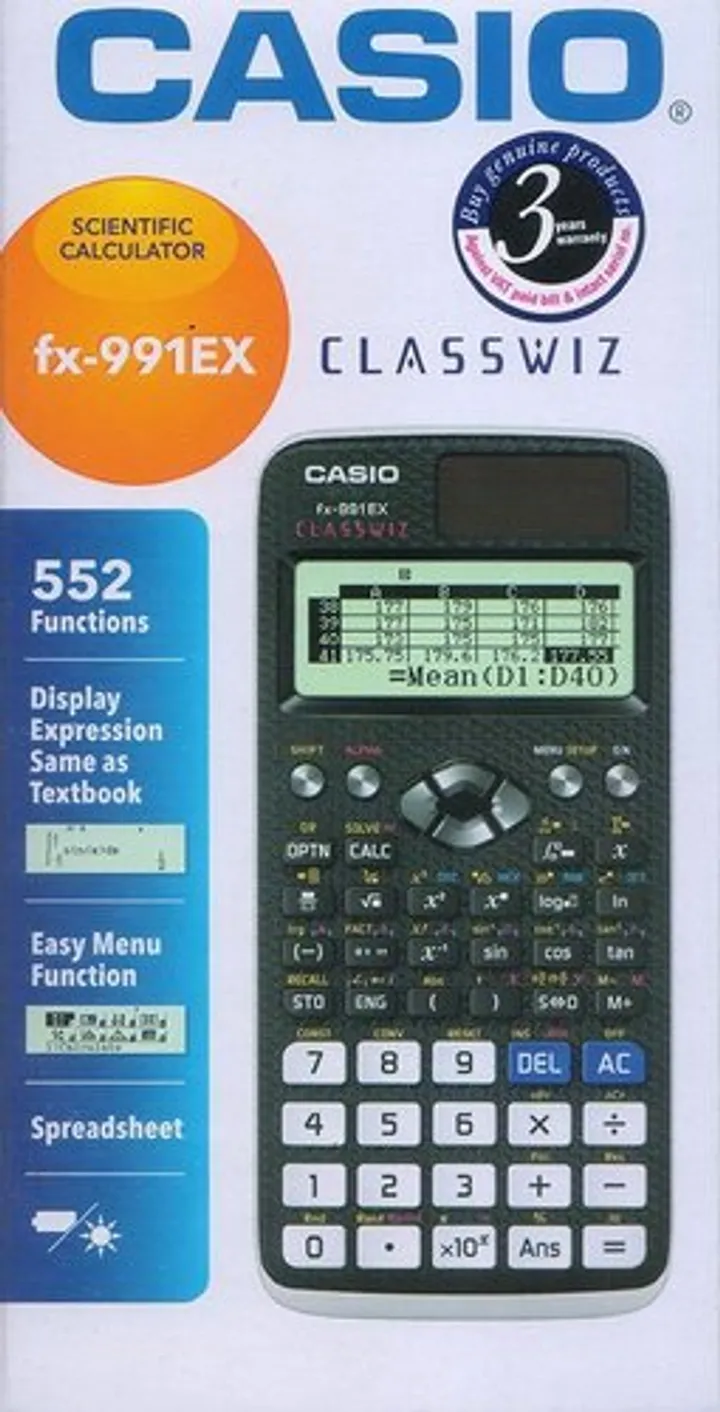 Casio FX-991EX- Scientific Calculator Black S