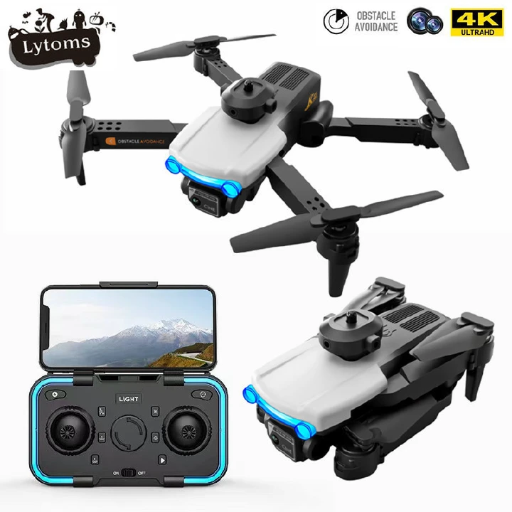 2025 Mini Drone 4K HD Optical Flow Positioning Four Axis Aircraft Aerial Camera UAV Remote Control LED Lights 360 ° Roll Drone