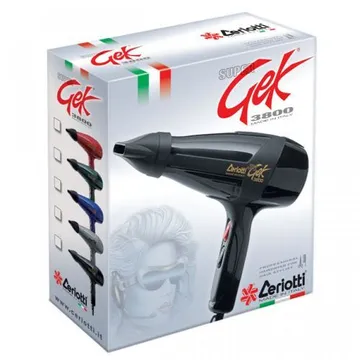 Zeriotti Super GEK 3800 professional Blowdry Hair Dryer Black..