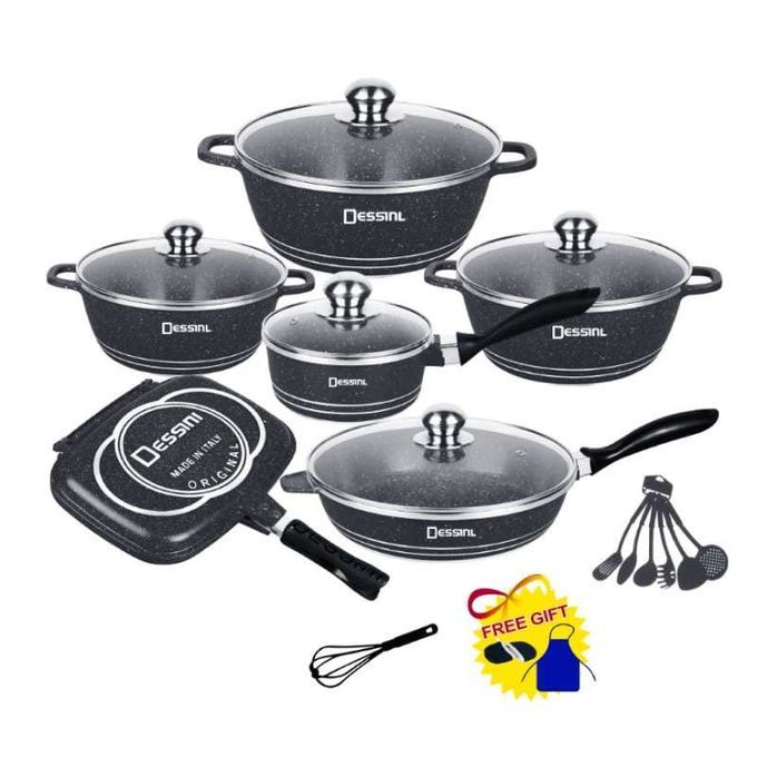Dessini 23 Pcs Granite Cooking Set.