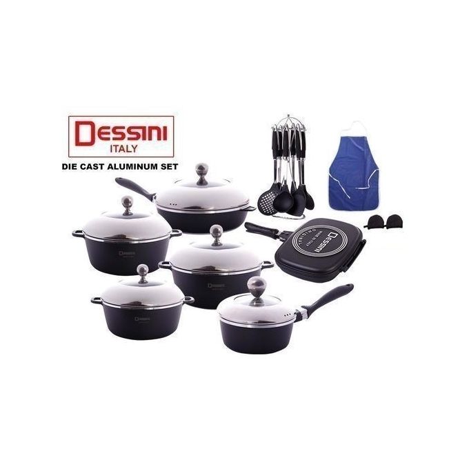Dessini 23 Pcs Granite Cooking Set.