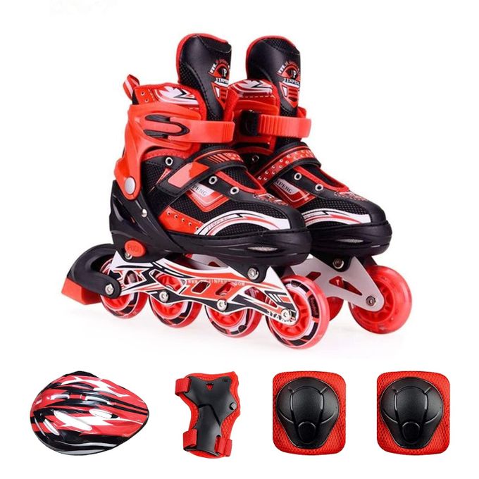 Adjustable COMBO SIZE(38-42)Inline Skates Set For Boys|Girls | skating set