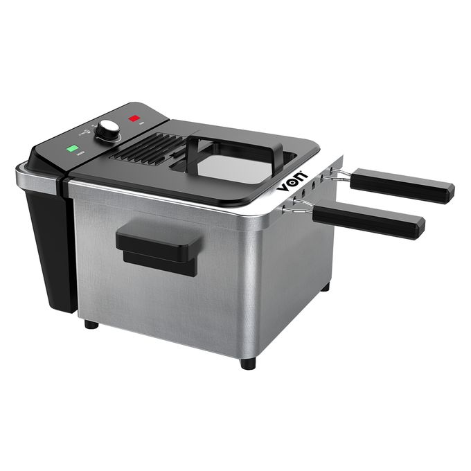VON VSYD50MBX Stainless Steel Deep Fryer, 4.5L - Silver