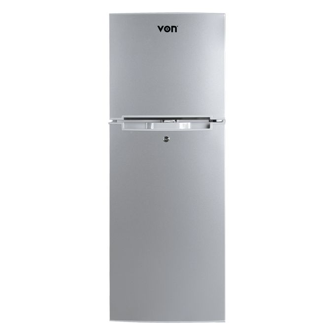 VON VART-18DMY, Double Door Fridge, 138L - Silver