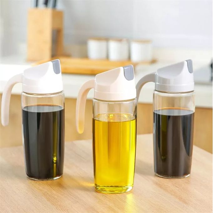 600ml Glass Oil Jar Bottle Vinegar Dispenser Bottle