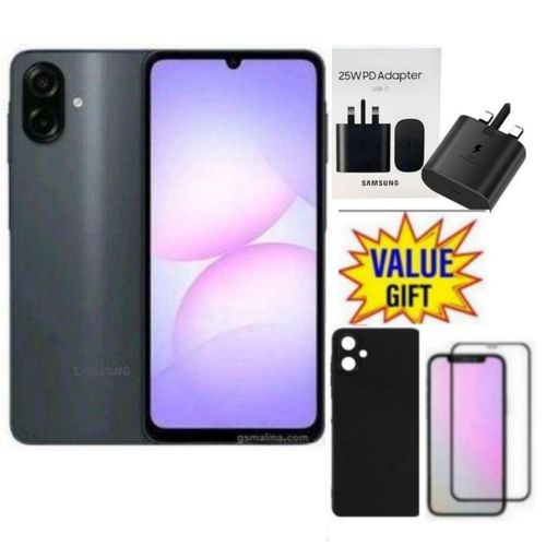 Samsung Galaxy A07, 6.7'' Display, 4GB RAM+128GB ROM (Dual) 50MP Camera, 5000mAh-2 yrs warranty+ FREE GIFTS
