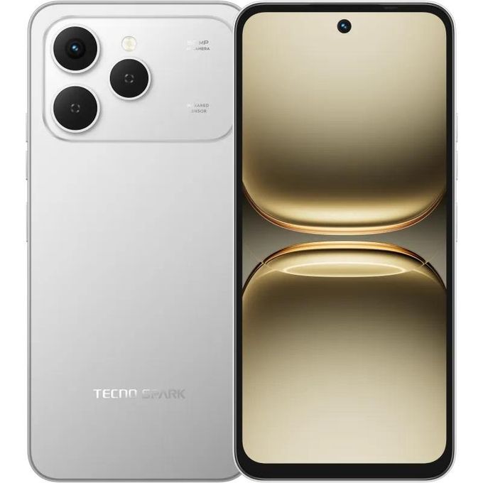 Tecno Spark 40, 120Hz 6.67'', 128GB ROM + 4GB RAM (+4GB Extended) (Dual Sim) 50MP, 5200 mAh 45W Super Charging-Titanium Grey