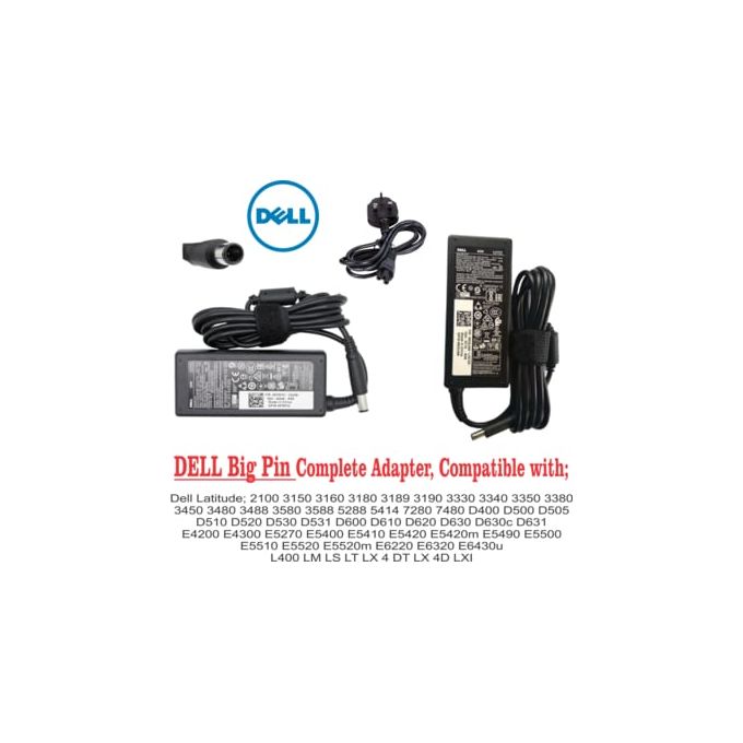 DELL Laptop Adapter DELL 19.5V 3.34A (65W) Big Pin