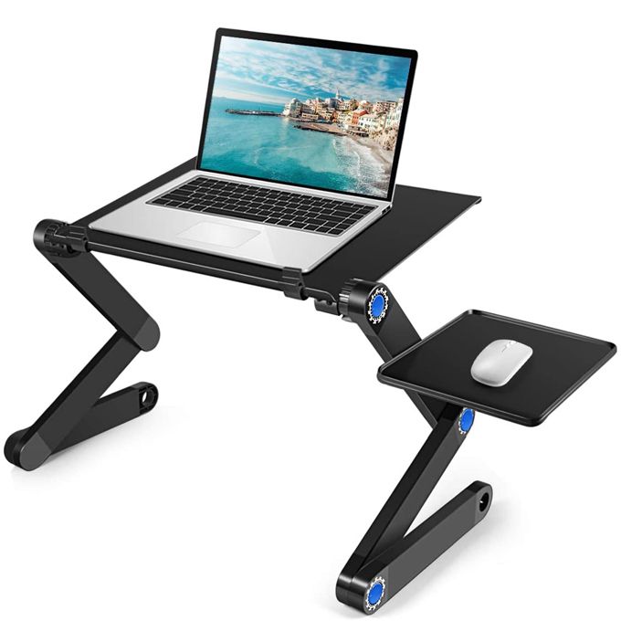 Adjustable Laptop Stand Holder With Mouse Pad