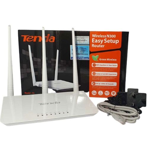 Tenda F3 N300 300 Mbps Wireless WiFi Router