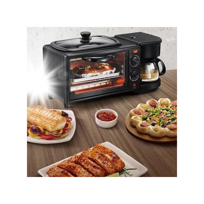 Sokany 3 In 1 Breakfast Oven, Grill And Coffee Maker