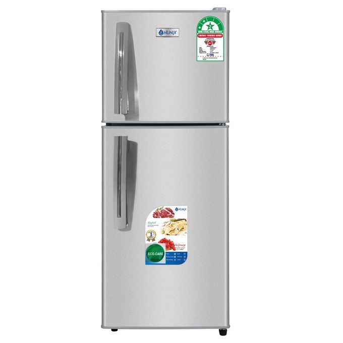 Nunix Fridge Double Door, 210L Energy Efficient BCD-210 | Nunix 210l fridge