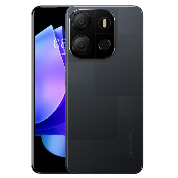 Tecno Pop 7 6.6"HD+, 2GB RAM+64GB, 8MP, 4G (Dual Sim) 5000MAh - Endless Black