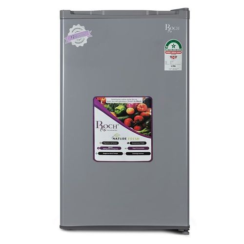 Roch RFR-120S-I Single Door Refrigerator - 90 Litres - Silver