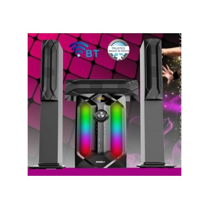 Nobel FULL FUNCTIONALITY HOME THEATRE SOUND SYSTEM BT|FM| AUX 25000W