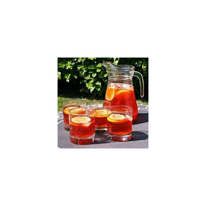 7Pcs Water Set -6 Glasses & 1 Jug