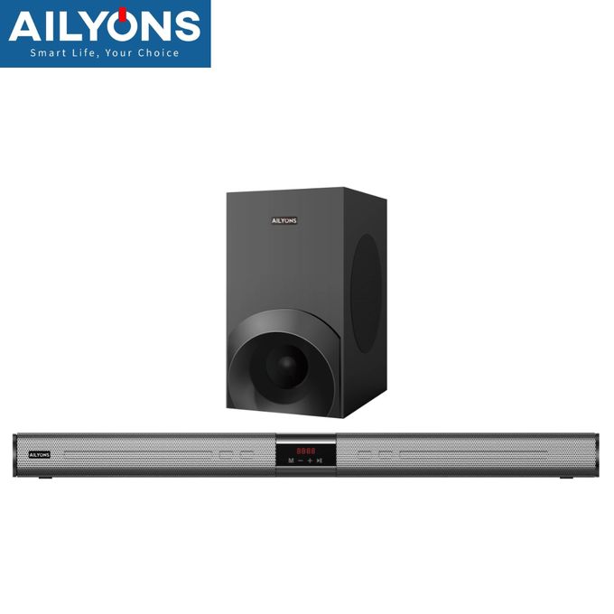 AILYONS SB501 2.1CH Sound Bar SubWoofer With Bluetooth Home Theatrer 18000W PMPO - Black, (1YR WRTY)