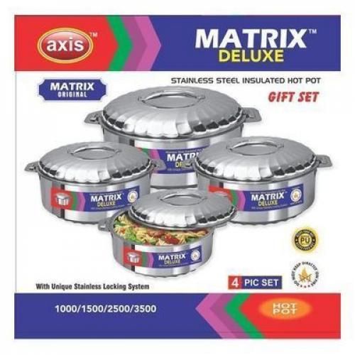 Matrix 4Pc Double Wall Hot Pots