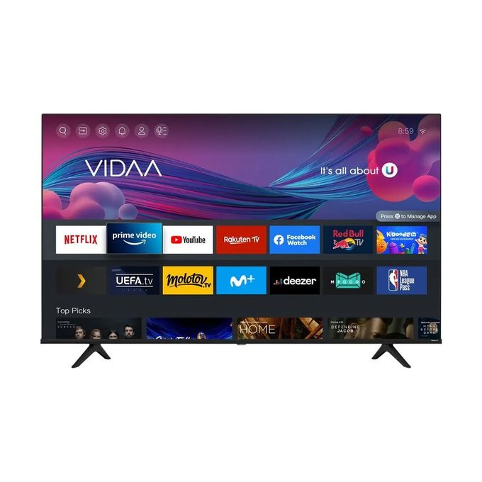 Vision Plus 43Inches, Bluetooth, 4K, Frameless V+ OS Smart TV