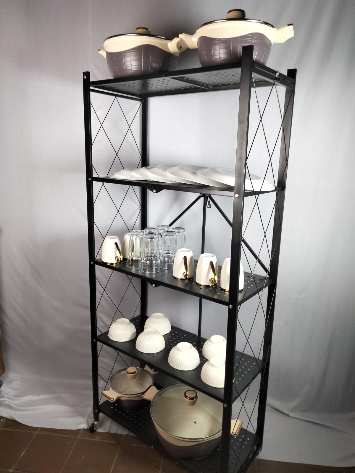 5 layer foldable rack