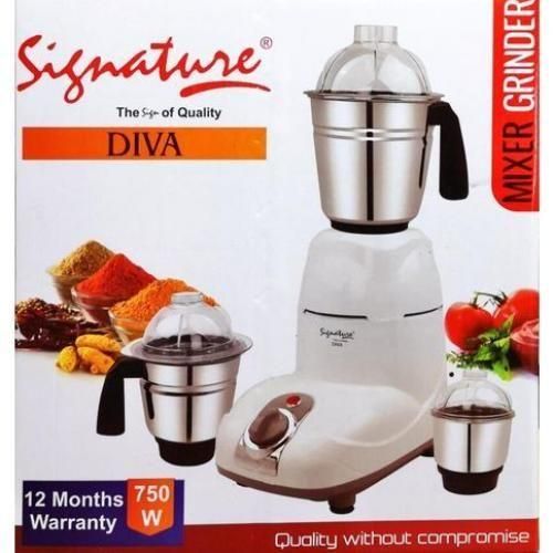 Signature 750W Powerful 3 In 1 Blender Mixer Grinder
