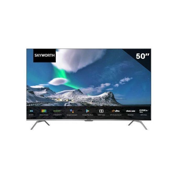 Skyworth 50G3A, 50" 4K UHD Frameless Smart Android TV – Black