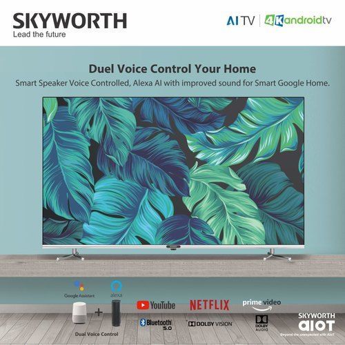 Skyworth 50 FRAMELESS 4K ULTRA HD ANDROID TV, ANDROID 10, 50G3A