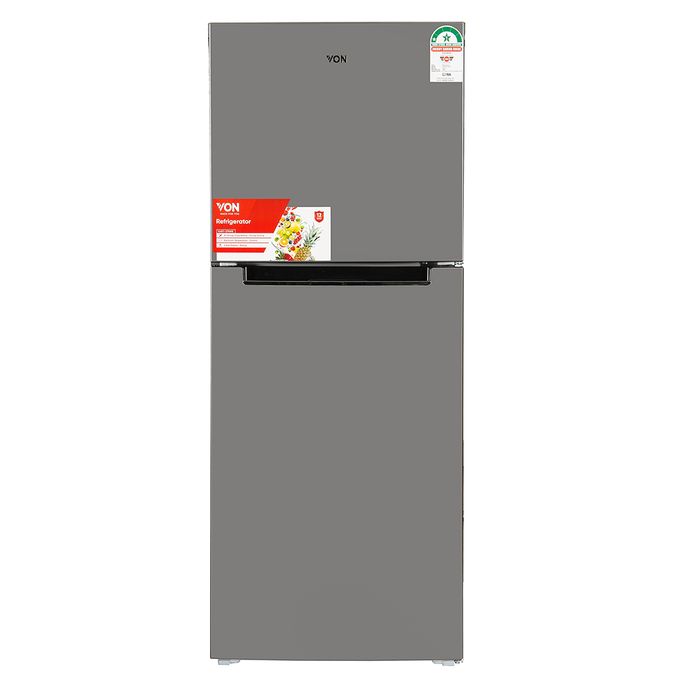 VON VART-27NHS Double Door Fridge 216L - Silver - Image 4