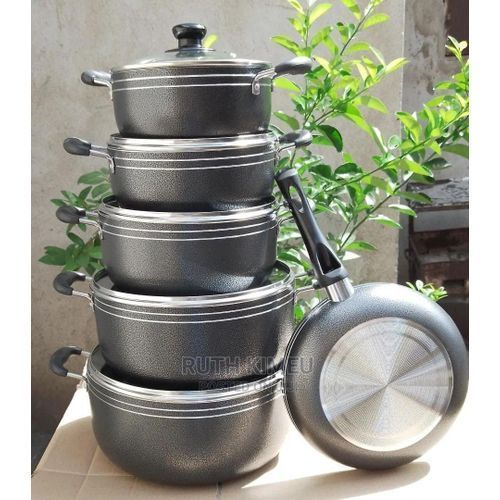 TC 14 Pcs Heavy Non Stick Cooking Sufuria | pot And Pan Set