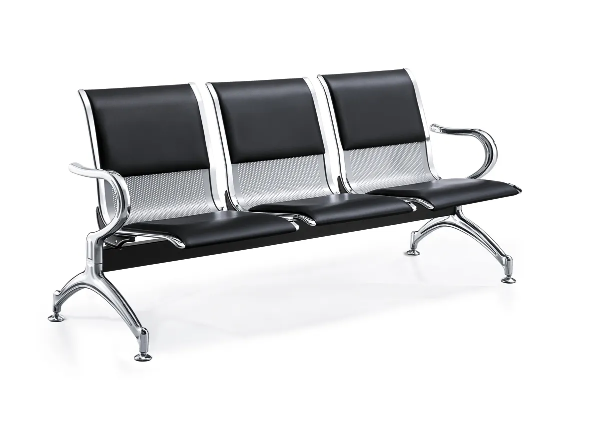 Padded 3 Link Waiting Bench