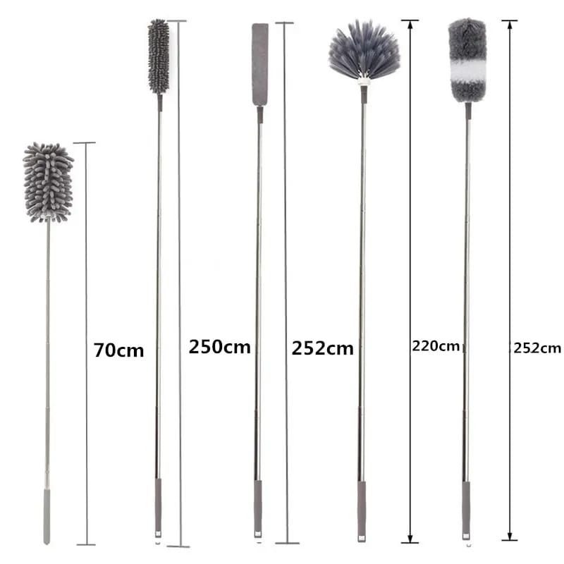 2.5M Microfiber 7pc replaceable heads Duster Extendable Cleaner - Image 5