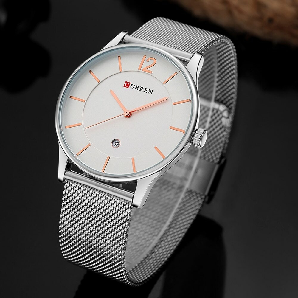 Curren Watch Functional Chrono 30M Water Resist Wrist Watch Gray