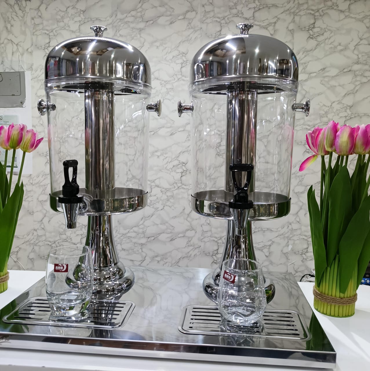 Stainless steel Double Juice Dispenser Premier