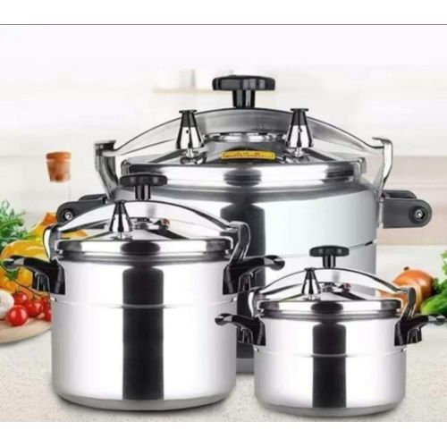 Aluminium Pressure Cooker With Safety Lock-non Explosive 15 ltrs