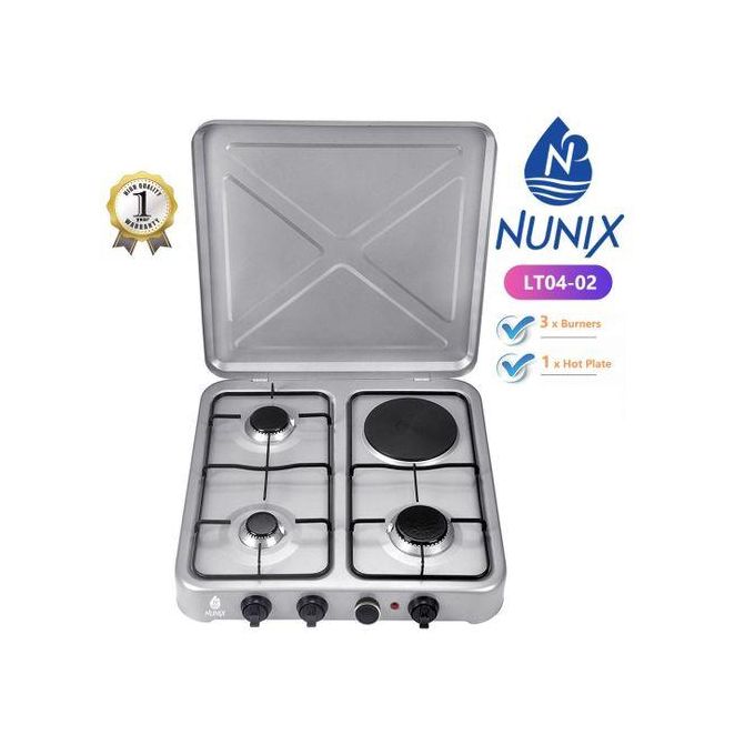 Nunix 3gas +1electric tablet  Top burner