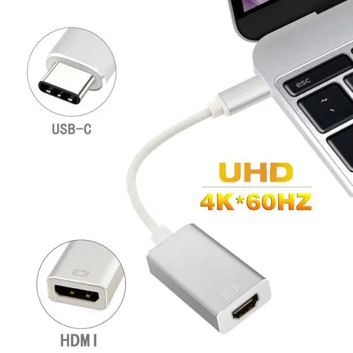 Type C To HDMI 4K HDTV Digital Adapter