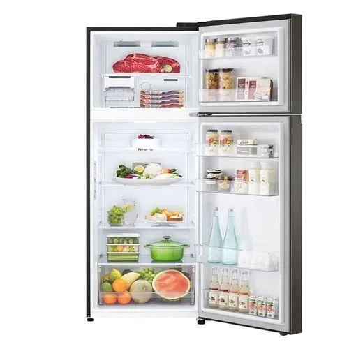 🔥LG No Frost Refrigerator 395 Litres Double Door Refrigerator Top Mounted Freezer Silver - Image 2