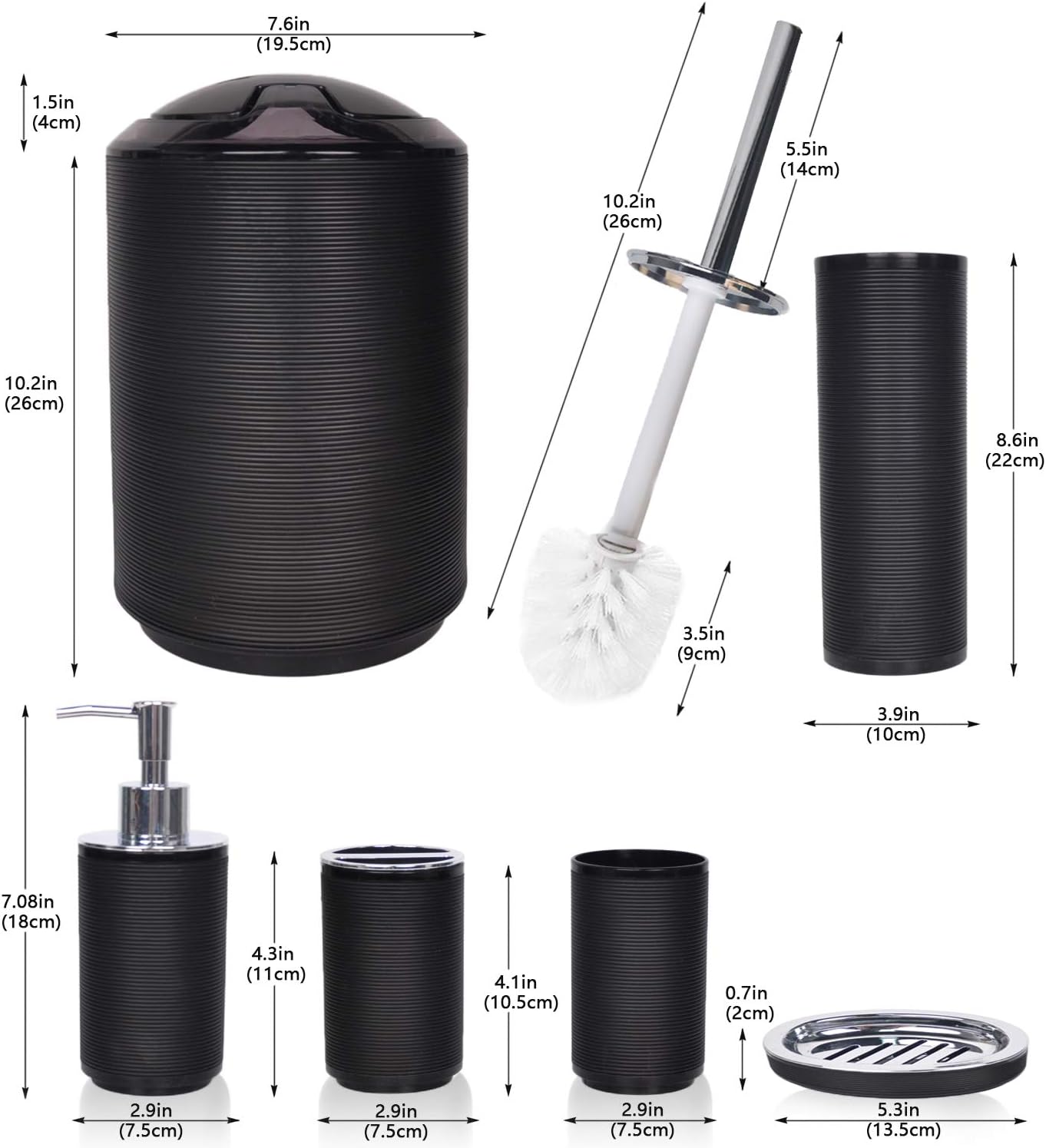 6pcs Bathroom Accessories Set - Image 2